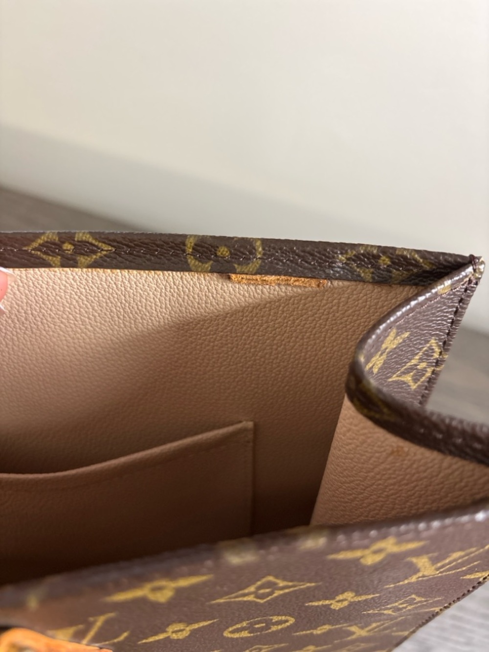 Louis Vuitton Sac Plat Monogram Vintage Tote w/ Dust Bag & COA Authentic - Picture 2 of 9